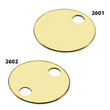 Lucky Line solid brass key tags for heavy-duty use.  Great for pet tags, long term ID tags, or industrial use key tags 260