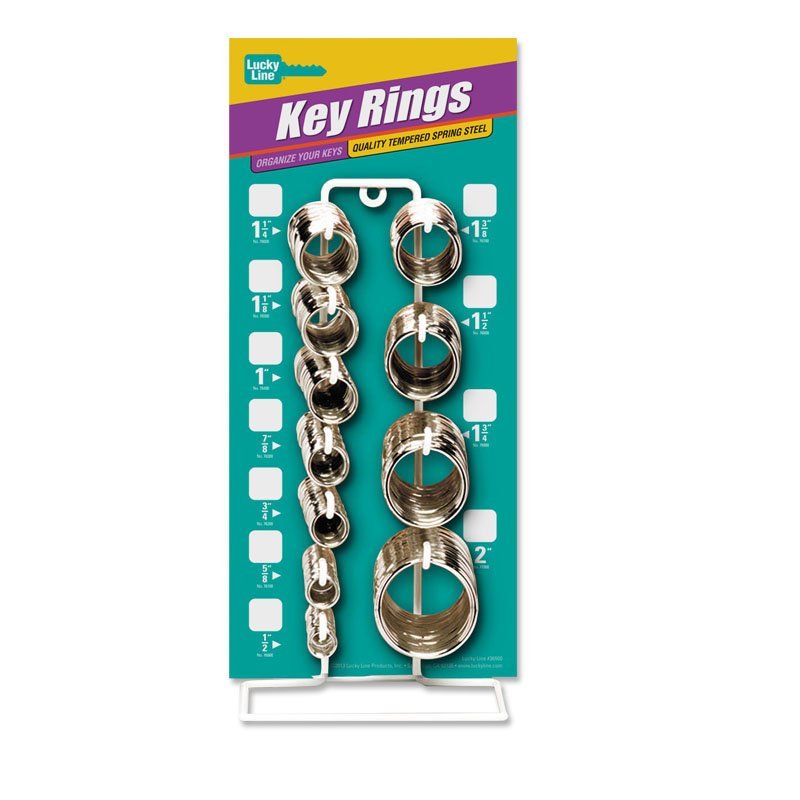Small Key Ring Display Split Key Ring Display | Retail Solutions | Lucky Line Products