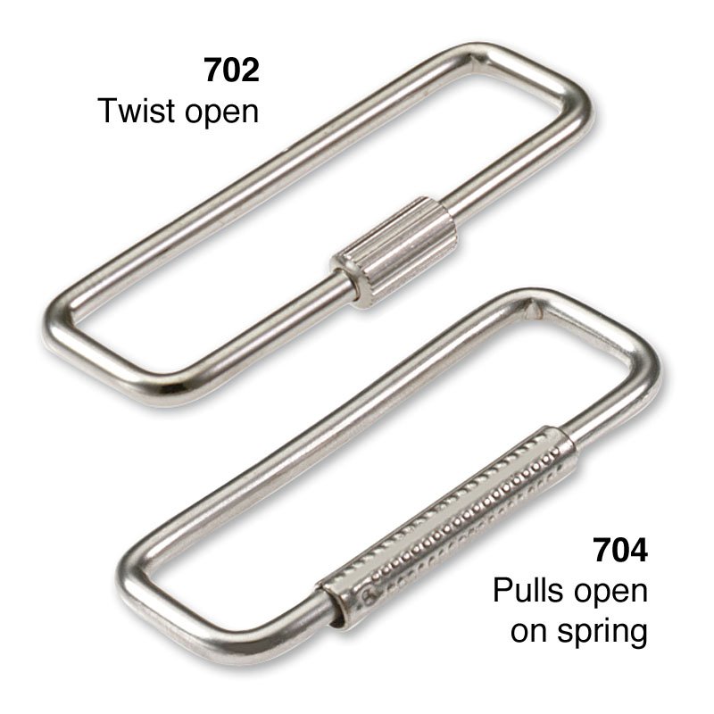 Lucky Line No. 79605 6 Threaded Locking Key Ring 5 Per Pack