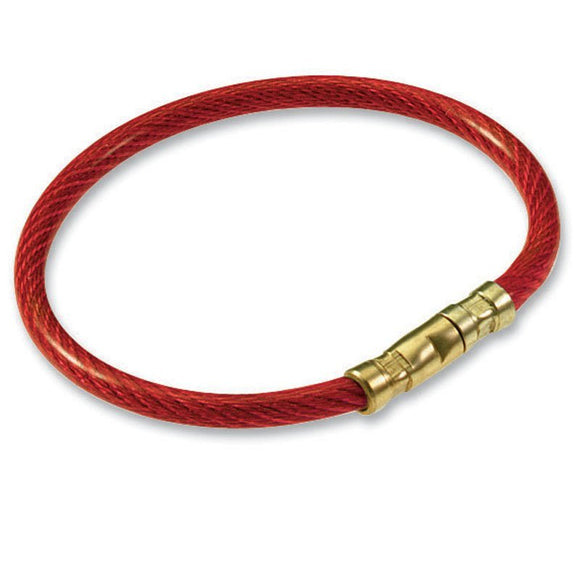 Lucky Line twisty key ring strong flexible corrosion-resistant aircraft cable ring can be permanently closed