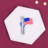 Lucky Line American Flag Key Shapes custom key