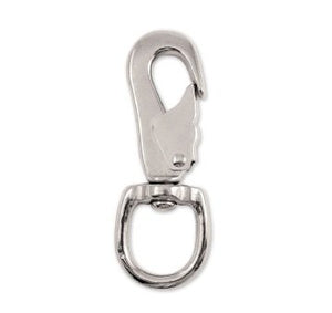 Lucky Line Cap Snaps, Swivel Eye Single hook snap designed for quick attachment.
