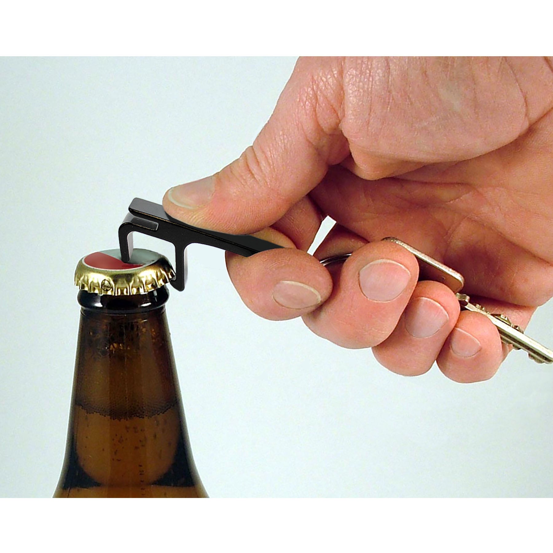 One-Handed Bottle Opener