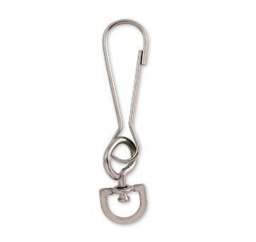 Lucky Line Light Duty Snap Hooks, D-Swivel for use on lanyards key tags and accessories A655 A666