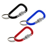 Lucky Line Locking Carabiner spring loaded c-clip with a screw to lock items in safely great for everyday carry essentials U124 EDC