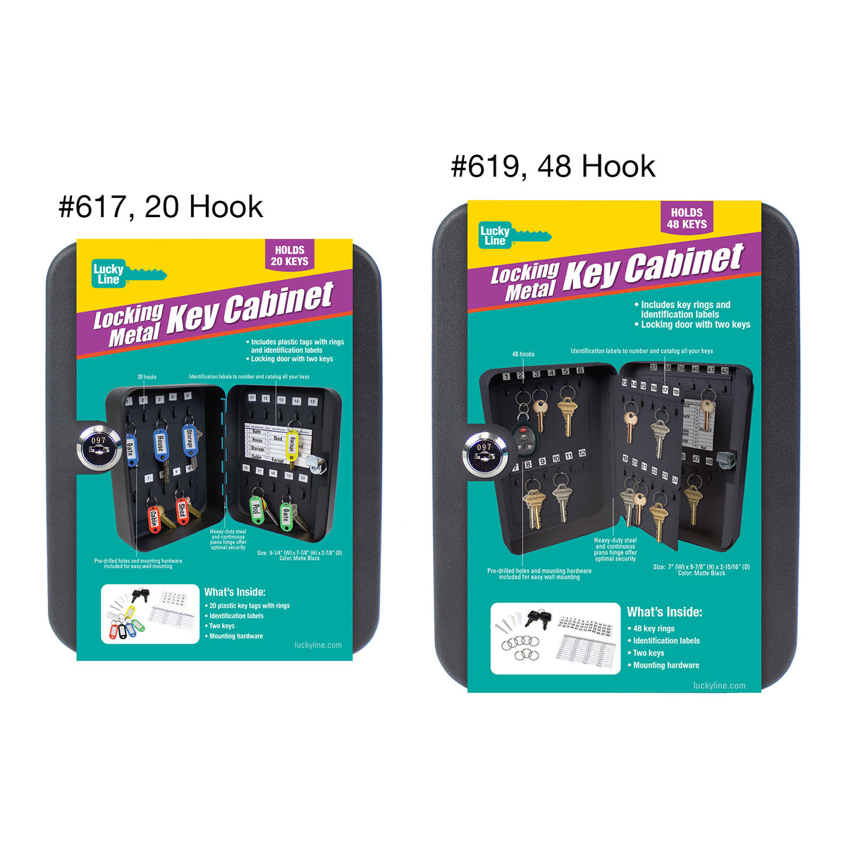 Locking Metal Key Cabinets | Key Storage | Lucky Line Products