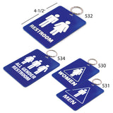 Restroom Tag with Ring
