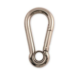 Lucky Line Stainless Interlocking Snaps with Eyelet c-clip carabiner great for use with chain rope and webbing
