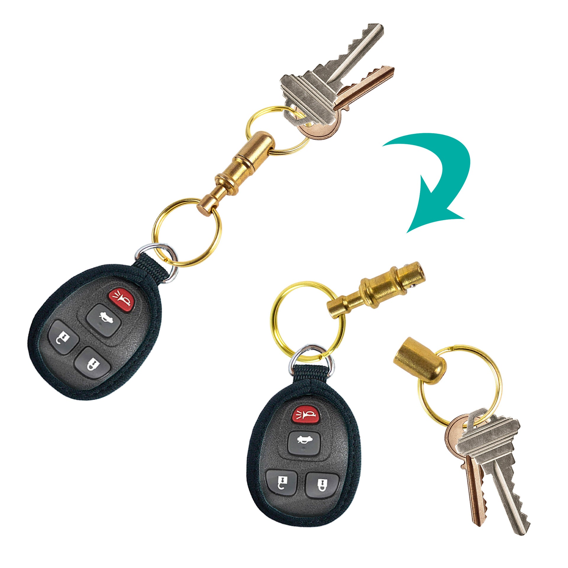 Lucky Line Purse Charm Keychain, womens Key Clip for Purse, Mandala (49501)  Small